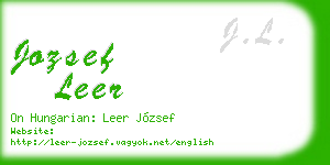jozsef leer business card
